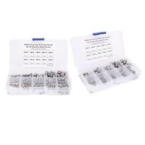 200pcs Stainless Steel Cup Point Hex Socket Grub Screw for Precise Instrument M3M4M5M6M8