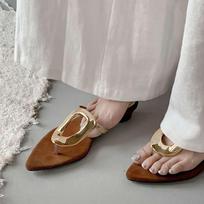 Krazing Pot Sheepskin Mules Summer Size 40 Circle Buckle Outside Slippers Flip Flops Thick Heels Women Peep Toe Sandals 35 auksas