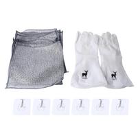 10PCS Multipurpose Wire Dishwashing Rags for Wet and Dry Non Scratch Wire Dish Cloths with Hooks