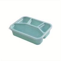 4 skyrių priešpiečių dėžutė Bento dėžutė Pietų indai suaugusiems/vaikams/mažyliams Piknikas Bento priešpiečių dėžutė Mikrobangų krosnelėje, indaplovėje, šaldiklyje saugi žalia