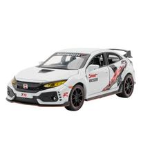 1/32 Scale Honda Civic Type-R Super Modified Sport Car Alloy Metal Diecast Model Car Collection Modle Ornaments Gifts for Boyfriend balta