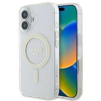 Guess Guhmp16Shfgeret Iphone 166.1 Transparent/Transparent Hardcase Iml Glitter Circle Magsafe