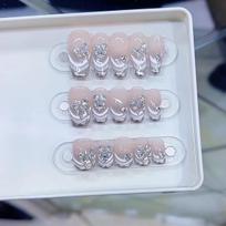 Rankomis pintas Šarvas Magiška Drugelio Aukščiausios klasės Cirkonio Deimanto Drugelio Meilės Prancūziškas Katės Akių Nagų Dailės Lipdukas extra small xs