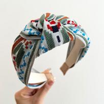 PROLY New Fashion Hairband For Women Wide Side Bohemia Turban Ethnic Style Knotted Headband Trendy&Colorful Hair Accessories
