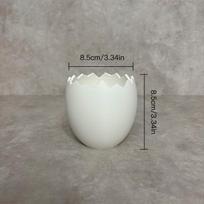 Egg Flower Pot Succulent Plant Pot Desktop Ornament Pen Holder Plastic Planter Home Decor Easter Decoration balta