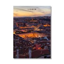Modern City Map Poster for Home Decoration, Nordic Wall Art, Canvas Painting, Frameless Pictures for Living Room, Lisbon 21cm×30cm NoFrame