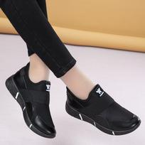 new autumn large size Korean version one-pedal lazy shoes women's deep mouth round head middle school students women's shoes women's travel shoes 35 juoda