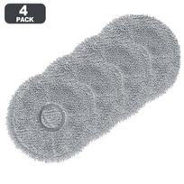 Microfiber Mop Cloths Compatible with For Conga 9590 9990 10090 Models 4 PACK gray