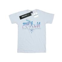 Disney Mens Frozen 2 Believe In The Journey Silhouette T-Shirt S balta