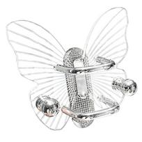 Luxurious Acrylic Comb Holder with Rhinestones Ornament Storage Rack Suitable for Stylish Women and Salon Professionals A white