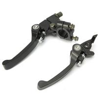 1 Pair Black Clutch Brake Lever 22mm 7/8 inch Handlebar 125cc 140cc Pit Dirt Bike accessories