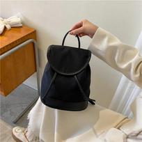 Solid color cord PU lightweight casual versatile backpack fashion luxury solid color autumn female backpack