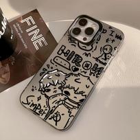 Telefono dėklai iPhone 11 13 16 ProMax dėklas iPhone 13 14 15 ProMax 12 13 ProMax dėklas Samsung A55 A05S A54 A06 S22 A15 A12 A22 A52S S23 S24 spalvotas IMD iPhone 11 juoda