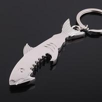 1X metalinis Big Shark alaus butelių atidarytuvas Raktų pakabukas Raktų pakabukas Kūrybinė dovana