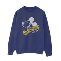 Disney Womens/Ladies Mickey Mouse Japanese Sweatshirt L tamsiai mėlyna spalva