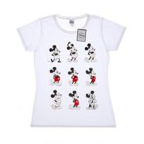 Disney Womens/Ladies Mickey Mouse Evolution Cotton T-Shirt XL balta