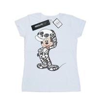 Disney Womens/Ladies Mickey Mouse Skeleton Cotton T-Shirt M balta