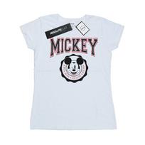 Disney Womens/Ladies Mickey Mouse New York Seal Cotton T-Shirt XL balta