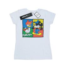Disney Womens/Ladies Mickey Mouse Donald Clothes Swap Cotton T-Shirt XXL balta