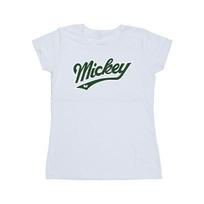 Disney Womens/Ladies Mickey Mouse Bold Cotton T-Shirt L balta