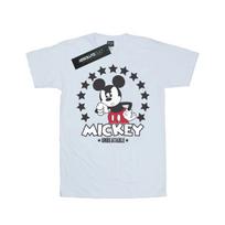 Disney Womens/Ladies Mickey Mouse Unbeatable Cotton Boyfriend T-Shirt S balta