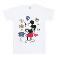 Disney Mens Mickey Mouse Tongue Out T-Shirt S