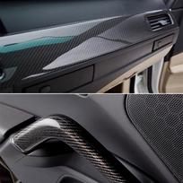 3D anglies pluošto lipdukas Juoda vinilo plėvelė PASIDARYK PATS Automobilio dekoracija Apsauginė plėvelė Matinė anglies pluošto juosta Apsauga nuo įbrėžimų Vandeniui atsparus ADM 3cm*1m