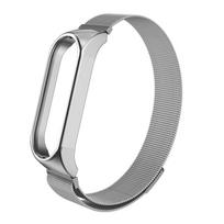 Magnetinis Mi band 7 dirželis Metalinis Xiaomi Mi Band 7 6 5 4 3 apyrankei Apyrankės Laikrodžio dirželio Pakeitimo dirželis Xiaomi Mi Band 6 5 4 3 apyrankei For Mi Band 3 4 5 6 sidabras