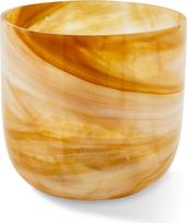 Polspotten Vaza Marbled, stiklinė, 15,5 cm, gintaro spalvos