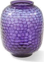 Polspotten Vaza Honeycomb stiklinė, 33 cm, violetinė