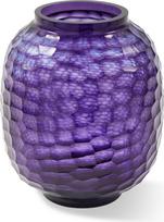 Polspotten Vaza Honeycomb stiklinė, 26,5 cm, violetinė