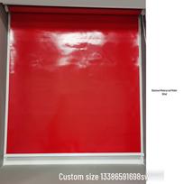 Transparent PVC Roller Blind: Windproof, Rainproof, Heat Insulation, Dustproof, High Transparency, Air Conditioning Partition. Custom Size [Consult Customer Service]