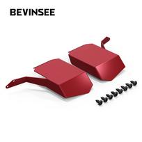 BEVINSEE Aluminum Air Intake Scoops for BMW E60 E61 M5 2007-2010 raudona
