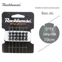 ROCKHOUSE Professional Guitar String Muting Strap & Clip for Electric, Acoustic, and Bass Guitars black