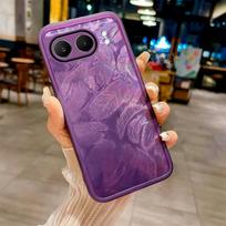 For OnePlus Nord 4 5G Nord4  Feather Glitter Silicone Case for One Plus Nord 4 Lens Camera Protection Film Clear Bumper OnePlus Nord 4 5G