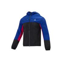 Air Jordan Men's Colorblock Woven Hooded Jacket 'Blue/Black/Red' DJ0253-455 S