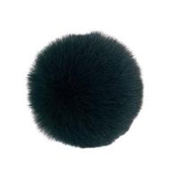 Faux Fur Pom Pom Fluffy Ball with Elastic Loop Cute Plush Ball Bag Charm for Craft Projects Hat pink