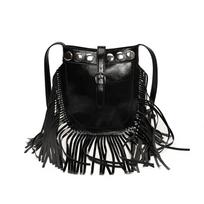 Tassel Design Women's Crossbody Bags Classic Red PU Leather Phone Coin Purse Lady Daily Commuter Shoulder Bag sidabras