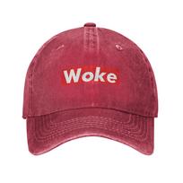 Woke American Retro Baseball cap Ready Stock For Fast Dispatch Casual Style Denim Street Hat One Size