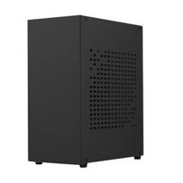 A07 Stalinis korpusas su palaikymu Mini ITX motininei plokšte, žaidimams, atskira vaizdo plokšte, 1U maitinimo bloku, aliuminio lydinio, nešiojamas kompiuterio korpusas PC juoda