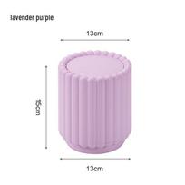 Yongsheng 2518 Sunflower Mini Desktop Trash Can with Press-Top Lid for Household Desk Storage 13x13x15 cm
