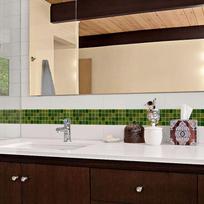 1Pcs Kitchen Porch Bathroom Tile Wall Waist Line Lattice Wall Stickers 1