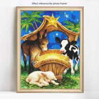 5D „pasidaryk pats“ deimantų tapyba Viso apvalaus gyvūno bulių siuvinėjimo paveikslėlis išpardavimas Kalnų krištolinio deimanto paveikslėlyje 20X30 blue