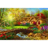 Diamond Painting Diamond Embroidery Fantasy Forest 5d Diy Full Round Diamond Mosaic Daimond Painting 20X30CM yellow