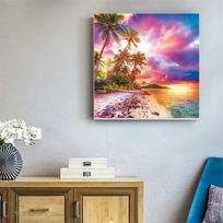 Diamond Painting Full Round Arrival Landscape Rhinestones Pictures Diamond Embroidery Diamond 30x30CM brown