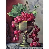 5D DIY Diamond Painting Fruit Still Life Full Drill Diamond Embroidery Decor Pictures Rhinestones 20X30CM black