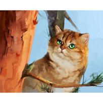 Deimantinis paveikslas Animacinis filmas Gyvūnų Katės Kalnų krištolinio mozaikos raštas Deimantinis siuvinėjimas 20X30CM