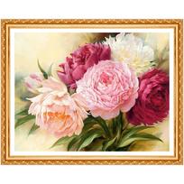 5D „pasidaryk pats“ deimantinis paveikslas „Bjūnų gėlės“ Siuvinėjimas kryželiu krištolinio akmens tapyba Namų dekoras 20X30CM pink