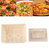 Creative Kitchen Plastic Tofu Cheese Patterning Maker Press Mold Kit brown