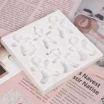 1Pc Gingerbread Man Christmas Series Mold Food Grade Silicone Mold Chocolate Candy Clay Mold Kitchen Cooking Tools pilka